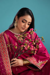 3-PC Embroidered Lawn Shirt and Organza Dupatta and Trouser CNP-4-048