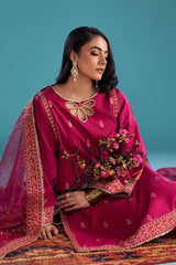 3-PC Embroidered Lawn Shirt and Organza Dupatta and Trouser CNP-4-048