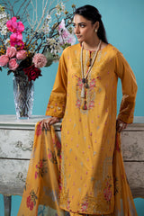 3-PC Embroidered Lawn Shirt with Chiffon Dupatta and Trouser CNP-4-45A