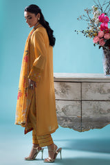 3-PC Embroidered Lawn Shirt with Chiffon Dupatta and Trouser CNP-4-45A