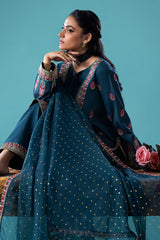 3-PC Embroidered Lawn Shirt with Organza Dupatta and Trouser  CNP-4-044