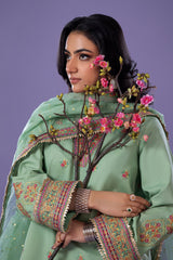 3-PC Embroidered Lawn Shirt with Organza Dupatta and Trouser CNP-4-045