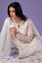 3-PC Embroidered Lawn Shirt with Chiffon Dupatta and Trouser CMA-4-021