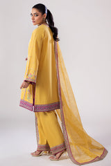 3-PC Embroidered Lawn Shirt with Organza Dupatta and Trouser CNP-4-047