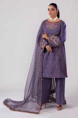 3-PC Embroidered Lawn Shirt with Organza Dupatta and Trouser CNP-4-043