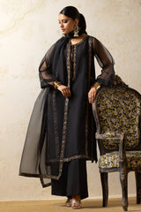 3-PC Embroidered Organza Shirt with Organza Dupatta and Trouser CMA-4-038