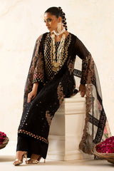 3-PC Embroidered Organza Shirt with Organza Dupatta and Trouser CMA-4-014