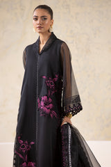 3-PC Embroidered Organza Shirt with Embroidered Organza Dupatta and Trouser CMA-4-02A