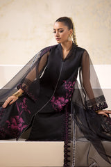 3-PC Embroidered Organza Shirt with Embroidered Organza Dupatta and Trouser CMA-4-02A