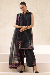 3-PC Embroidered Organza Shirt with Organza Dupatta and Trouser CMA-4-28