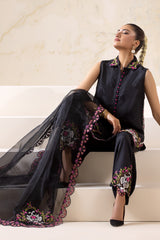 3-PC Embroidered Organza Shirt with Organza Dupatta and Trouser CMA-4-28