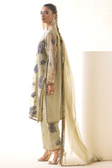 3-PC Embroidered Organza Shirt with Embroidered Organza Dupatta and Trouser CMA-4-24