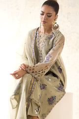 3-PC Embroidered Organza Shirt with Embroidered Organza Dupatta and Trouser CMA-4-24