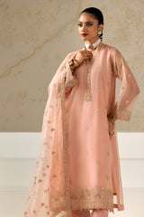 3-PC Embroidered Organza Shirt with Organza Dupatta and Trouser CMA-4-020