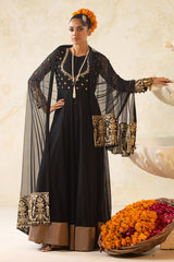 3-PC Embroidered Poly Net Shirt with Embroidered Net Dupatta and Trouser CMA-4-027