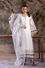 3-PC Embroidered Organza Shirt with Organza Dupatta and Trouser CMA-4-040