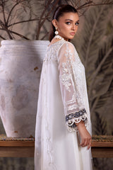 3-PC Embroidered Organza Shirt with Organza Dupatta and Trouser CMA-4-040