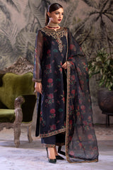 3-PC Embroidered Organza Shirt with Embroidered Dupatta and Trouser CMA-4-069