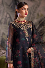 3-PC Embroidered Organza Shirt with Embroidered Dupatta and Trouser CMA-4-069