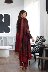3-PC Unstitched Printed Lawn Shirt with Chiffon Dupatta and Trouser CP4-02
