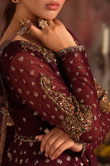 2-PC Embroidered Net Pishwas Suit stm-5-09