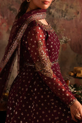 2-PC Embroidered Net Pishwas Suit stm-5-09