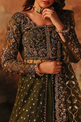 3-PC Embroidered Net Pishwas Suit stm-5-03