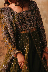3-PC Embroidered Net Pishwas Suit stm-5-03