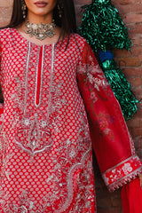 3-pc Unstitched Chiffon Collection VSL25-16