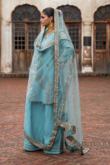 3-PC Embroidered Raw  Silk CMA-6-412