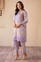 3-PC Embroidered Lawn Shirt with Embroidered Chiffon Dupatta and Trouser CNP-4-S06