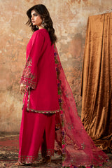 3-PC Embroidered  Raw Silk CMA-6-138P