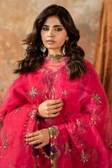 3-PC Embroidered  Raw Silk CMA-6-138P