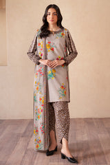 3-PC Printed Staple Shirt with Shawl and Trouser CPM-4-S46A