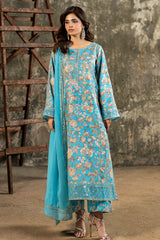 3-PC Stitched Embroidered  Lawn  SLC27-02P
