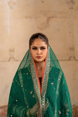 Embroidered Raw Silk CMA-6-388