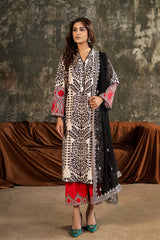 3-PC Stitched Embroidered  Lawn  SLC27-03P