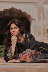 3-pc Embroidered Raw-Silk Suit CNP-5-06S