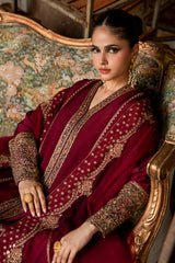 Embroidered Raw Silk Cma-6-389