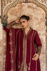 Embroidered Raw Silk Cma-6-389