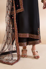 3-PC Embroidered Silk  CMA-6-359