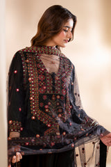 3-PC Embroidered Silk  CMA-6-359