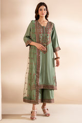 3-PC Stitched Embroidered CMA-6-369