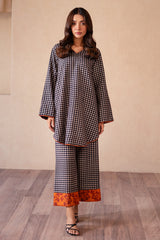 2-PC Printed Raw-Silk Shirt with Trouser CPM-4-S51