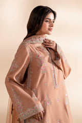 3-PC Stitched Embroidered CMA-6-398