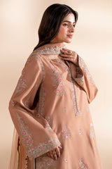 3-PC Stitched Embroidered CMA-6-398