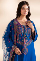 3-PC Stitched Embroidered  CMA-6-361