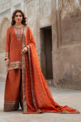 3-PC Embroidered Raw-Silk Suit  CMA-6-223