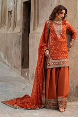 3-PC Embroidered Raw-Silk Suit  CMA-6-223