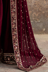 3-PC Embroidered Chiffon Suit CMA-6-211